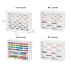 IRIS USA 24-Drawer Plastic Storage Cabinet, Teacher Toolbox, White - color: White, size: 24 Drawer