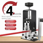 cjc Wire Stripper Machine, for 0.06"-1" Scrap Wires Hand Crank Wire Stripping Machine (Drillable), 3-Channels Wire Peeling Tool for Efficient Copper Cable Stripping, 2 x Spare Blades