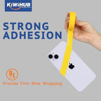 Yellow Electrical Tape, UL Approved, 0.7in x 33ft, 9 Pack - color: Yellow
