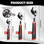 Pipe Wrench Set, 6” 8” 10” Self Adjusting Pipe Wrench, Multi-function Self-locking Pipe Vise Wrench Set, for 9/32" to 1-3/8" (7-35mm) Pipe Fittings, Standard Nuts and Irregular Nut - color: 6”+8”+10”