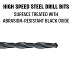 Drill America 3/16" x 12" High Speed Steel Aircraft Extension Drill Bit (Pack of 12), DWDA/C Series - size: 3/16" (Pack of 12), style: 12" Length