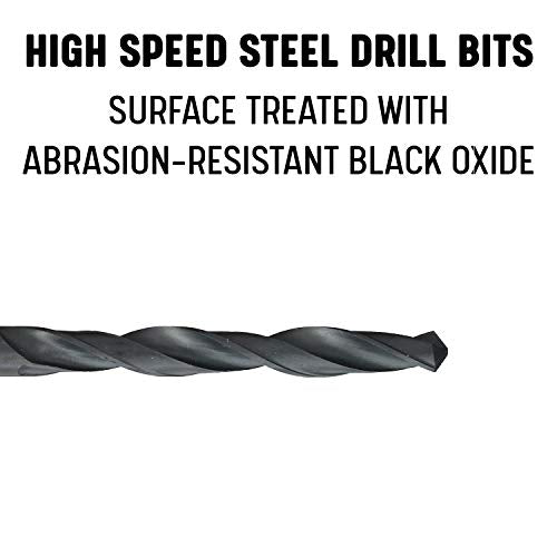 Drill America 3/16" x 12" High Speed Steel Aircraft Extension Drill Bit (Pack of 12), DWDA/C Series - size: 3/16" (Pack of 12), style: 12" Length