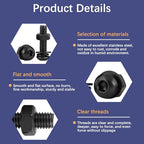 20 PCS M6*12 Cup Head Nuts and Bolts, Hex Head Bolt, Furniture Spare Parts, Crib Bolts Replacement Kit, Fully Threaded, Black Oxide Furniture Screws Connector for Chair Furniture Cots Beds - size: M6*12