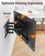 ELIVED Heavy Duty TV Mount for 50-110" TVs, Max VESA 800x600, 250 Lbs Load - size: TV 50-110", Slim Motion