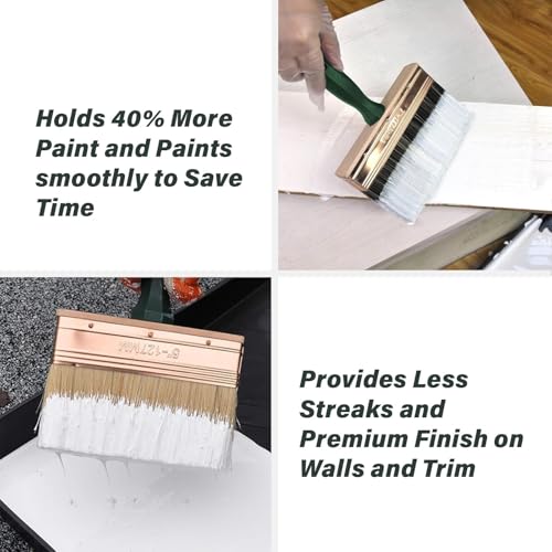 King Origin Deck Stain Brush, 8 Inch Deck Paint Brush - size: 8-Inch