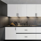 Matte Black Knurled Cabinet Handles Kitchen Pulls 3.75 Inch 10 Pack - color: Matte Black, size: 3.75" Hole Center