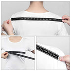 Tape Measure Body Measuring Tape, 120 Inch Soft Fabric Measuring Tape for Sewing Cloth Measurement, Double Scale Tailor Ruler for Weight Loss Medical Measurement Nursing Craft(2 Pack/Black) - color: Black