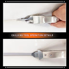 Caulking Tool Kit Stainless Steel Grout Removal Tool,4 in 1 Tile Caulk Tool