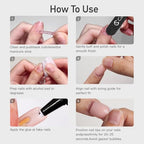 CurvLife Extra Short Square Press On Nails, Sweet Aura, Soft Gel - color: E2 - Sweet Aura