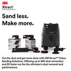 3M Xtract Pneumatic Random Orbital Sander, 88960, 6 in - size: 6 in, 3/8 in Orbit, style: Self-Generated Vacuum