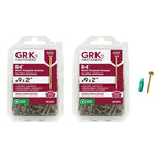 GRK Fasteners R4™ #9 x 2 Multi-Purpose Framing Screws, 110 PCS (2-PK) - size: #9x2" 220 count