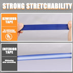 Blue Electrical Tape, UL Approved, 0.7in x 33ft, 9 Pack - color: Blue
