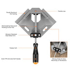 Housolution Right Angle Clamp, [4PACK] 90° Aluminum Alloy, Silver Gray - color: Silver Gray