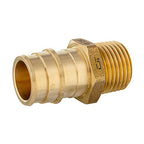 10 piece EFIELD Brass Expansion Pex A 3/4"x 1/2" Male NPT Adapter Fitting - size: 3/4" x 1/2" (Brass, Pack of 10)