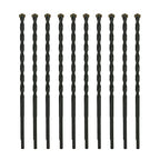 1/4 Inch x 5-1/2 Inch Masonry Drill Bit, 10-Pack Concrete Drill Bit, Carbide Tipped for Concrete, Brick, Stone, Half Flat Shank, Impact Performance (1/4" x 5.5", 10) - size: 1/4" x 5-1/2"