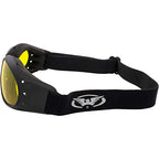 Global Vision Eliminator Dirt Bike Padded Motorcycle Riding Goggles for Men and Women (Black Frame/Smoke Lens) - color: Black Frame/Yellow Lens