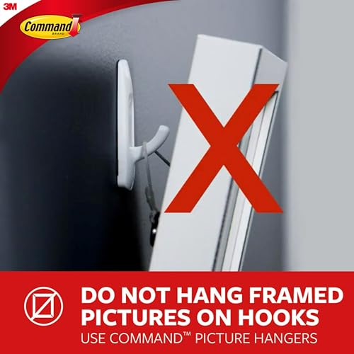 Command 5 lb Universal Hangers, 3 Hangers, 6 Strips, 6 Stabilizer Strips - size: Large, style: 3 Hangers