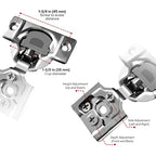 Berta (10 pcs) 3/4" Overlay Cabinet Door Hinges, 90 Degree Restricted Opening Angle Soft Closing Face Frame Hinges, 6-Ways 3-Cam Adjustment, Concealed Kitchen Cabinet Door Hinges with Screws - size: 3/4" Overlay