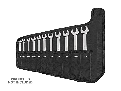 TEKTON 11-Tool Combination Wrench Roll | OTP21102 - size: 11-Tool (1/4-3/4 in.)
