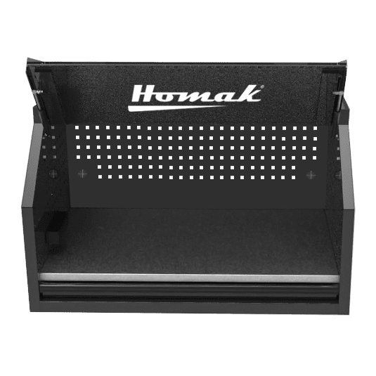 Dark Slate Gray Homak 41" RS Pro Top Hutch