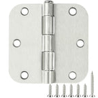 TDCHINGES Rounded Door Hinges Brushed Nickel 3.5 Inch 5/8" Radius 36 Pack - color: Satin Nickel-Rounded, size: 36 Pack
