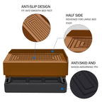 ANNKUT Furniture Risers 1.5 inch, Rectangle Adjustable Risers Blocks for Bed Sofa Table and Couch Lifting，Heavy Duty Support Up to 1,300 Lbs (4 Pack-Brown) - color: 1.5 Inch-brown(rectangle)