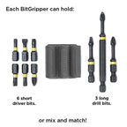 Spider Tool Holster, BitGripper v2 Drill Bit Holder for Drill & Driver, 4Pk - color: (4) BitGripper v2