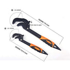 Multi-function Magic Wrench Universal Adjustable Wrenches 1045 Steel, Pipe Wrench Set 10.5 and 15-Inch,2-Piece