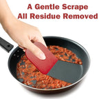 Pan Scraper, 10 Pcs Pot & Dish Scraper Plastic, Sturdy Scraper Kitchen Tool, Red - color: Red, size: 10 Pcs