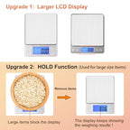 BOMATA 0.01g Small Digital Gram Scale, Upgraded 1kg Jewelry Scale - size: 0.01g/1kg Silver