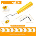 Honeydak 8 Pack Mini Paint Roller with Replacement Heads, 0.8 Inch - size: 0.8 Inch
