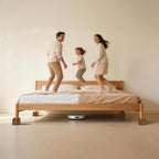 Wooden Bed Risers 3 Inch Heavy Duty, Support 2500 lbs, Brown - color: Retro Brown, size: 3"H(Inner 2"H)