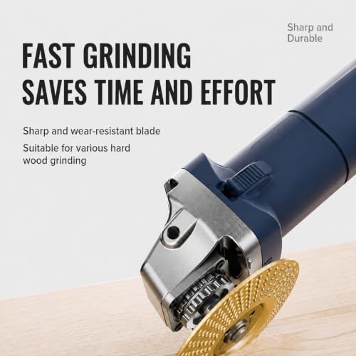 SHIRIA 3Pcs Angle Grinder Polishing Pad，Curved Wood Carving Disc Set, 4" (10cm) Dia, 15mm Arbor, Alloy Steel, Dome Grinding Wheel for Hollowing & Polishing on Angle Grinder. - color: Curved Disc -3pcs
