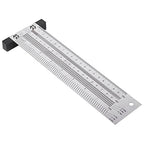 YWBL-WH T-Type Marking Ruler, 8 Inch Stainless Steel - size: 8 inches