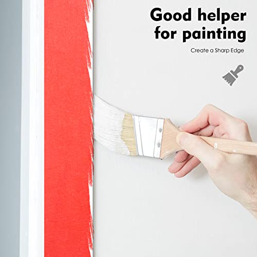 Red Painters Tape,0.7" x 60 Yards x 3 Rolls (180 Yards Total) - color: Red, size: 0.7", 60 yards