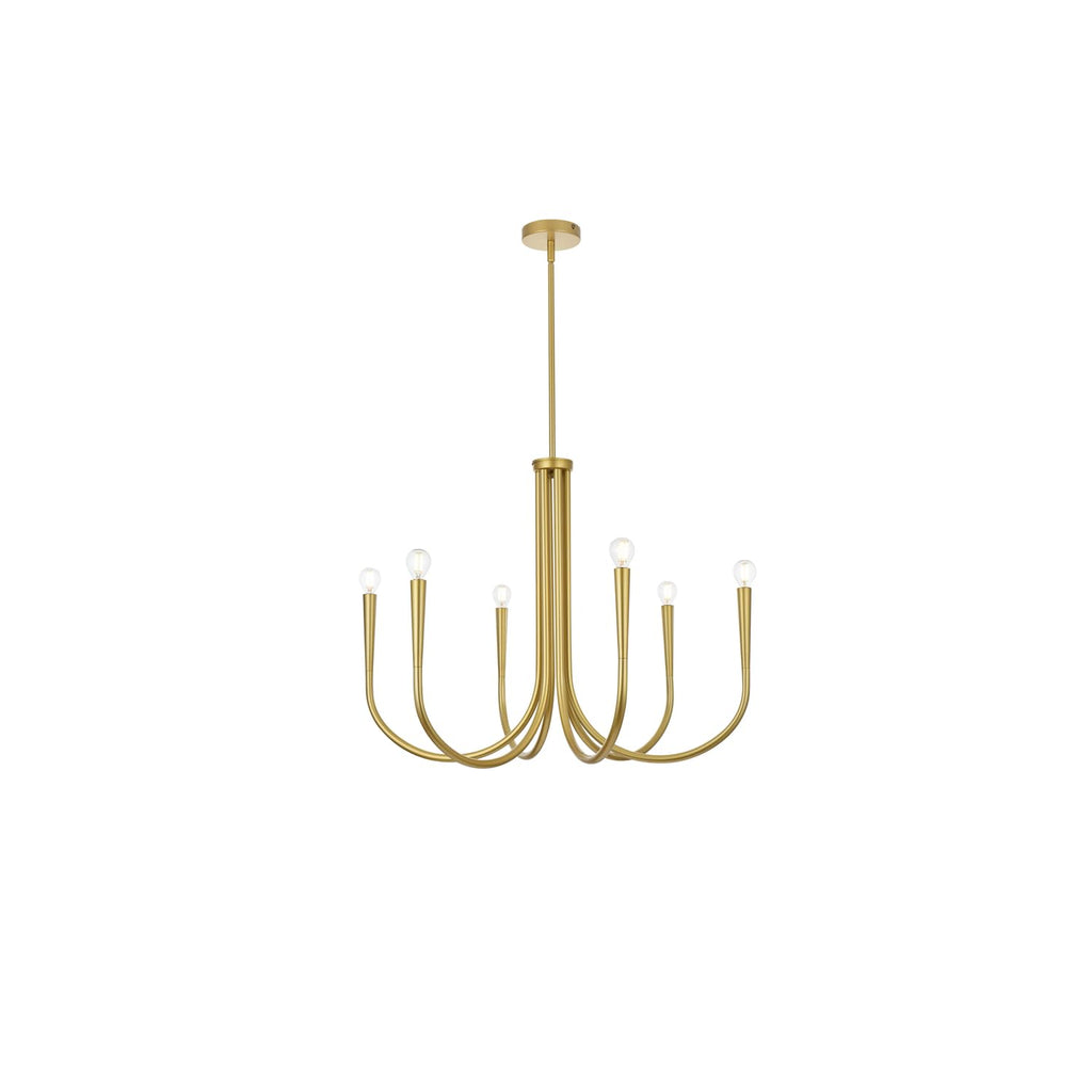 Open Box - Elegant Lighting LD722D30BR - Chandeliers Indoor Lighting