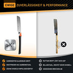 HARDTWERK Zen Japanese saw foldable (Kataba) 240 mm from SK4 carbon steel for DIY & industry- Japanese saw fine saw for wood - pull saw wood saw