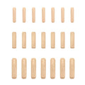 Quacc 21 PCS Wooden Dowels Assorted Set, M6 M8 M10 Hard Wood Pegs Grooved Fluted Woodwork Pins Wooden Plugs for Screw Holes Furniture DIY Craft Carpentry