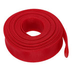 uxcell Expandable Sleeving, 1 1/2-inch 25ft Cable Sleeve, Red - color: Red, size: 1 1/2-inch x 25ft