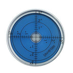 Horizontal Bubble Cardan Level - High Precision Round Bubble Spirit Level Accuracy 15'/2 Diameter 60X10mm (Noctilucent)