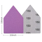 150 Grit Sandpaper, Triangle Sanding Sheets, Fits Milwaukee M12 Fuel Sander - style: 150 Grit