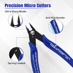 Small Wire Cutters Micro Flush Cutter Snips Zip Tie Cutter-5 Pack - size: 5 Pack
