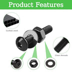 1002Pcs M3 Metric Hex Button Head Fastener Kit, Screws, Nuts & Flat Washers - size: M3x4/6/8/10/14/16/18/20/25-1002Pcs