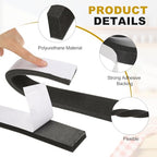 uxcell Weather Stripping Door Seal, 1" x 1/8" x 6.5 Ft Adhesive Foam Tape Seal Soundproof Insulation Strips for Door Frame Window Gaps (1 Roll, 6.5 Feet) - size: 1" x 1/8" (6.5 Ft)