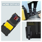 21"Rolling Tool Bag with Wheels,1680D Waterproof Rolling Tool Tote Bag