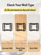 Mounting Dream Fixed TV Wall Mount Bracket for Most 17-42'' Flat Screen TV - size: Fixed for 17"-42" TV & 8" Studs