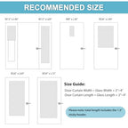 RYB HOME French Door Window Curtain Blackout Blind, W34 x L69, Grey, 1 Pc - color: Grey, size: 34"W x 69"L (Pack of 1)