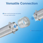 5" Inch Duct Connector Galvanized Steel HVAC Coupling Crimped Ends