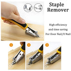 Construction and Upholstery Staple Remover Tack Puller Nail Remover Tool Set Nail Puller Plier, Staple Puller, Tack Lifter, Fastener Remover, for Furniture Floor Wall Wooden Case Car Photo - color: 4 Pcs