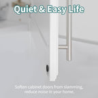 10 Pack 1/2" Overlay 3D Soft Close Hinges for Face Frame Kitchen Cabinet Door Hinges, 3 Way Adjust, Self Closing Concealed Cabinet Hinges-105 Degree